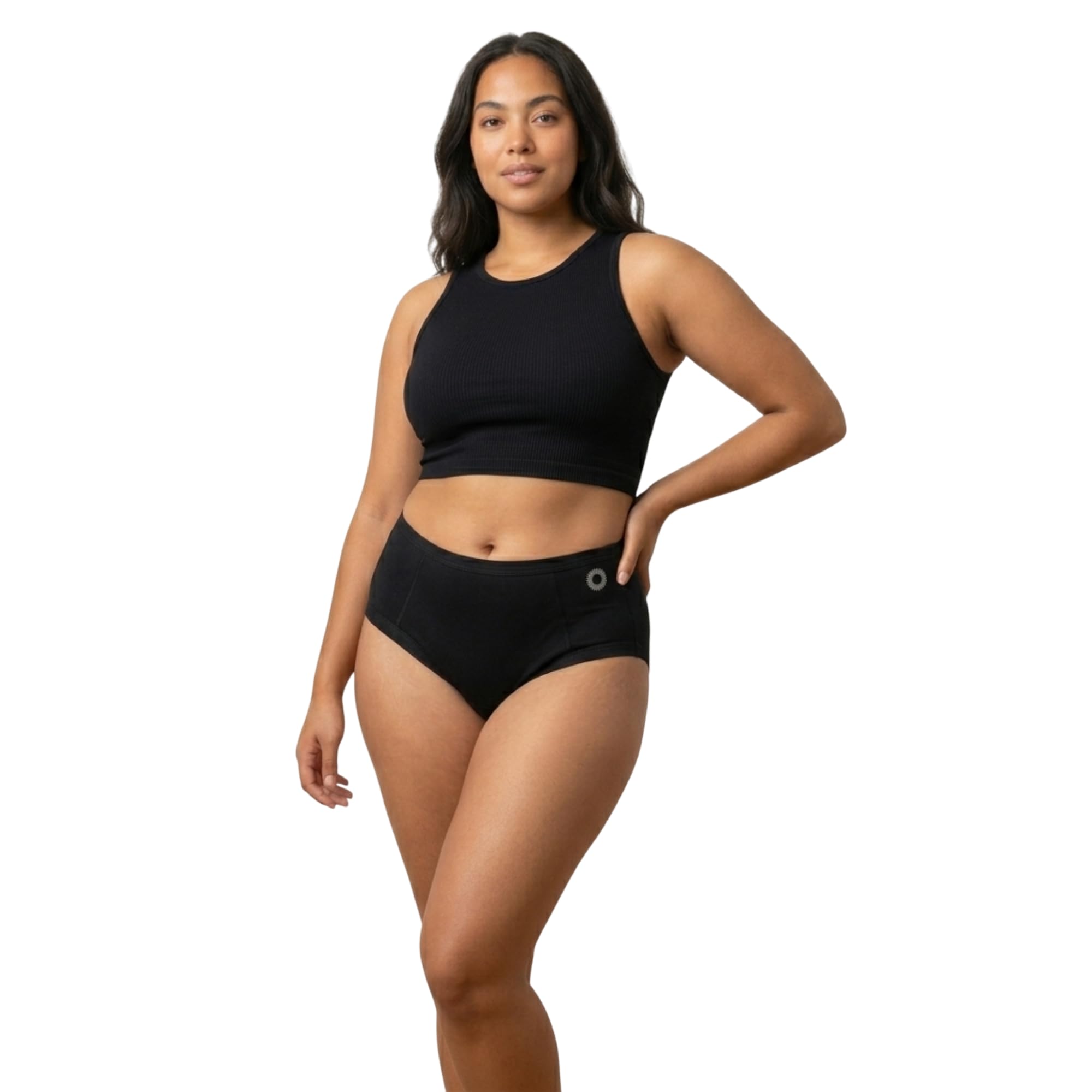 plowsh High Waisted Reusable Bamboo Period Underwear for Women | Leakproof Black Menstrual Panty | Breathable Washable Sanitary Panties for Heavy Flow & Overnight | Eco Friendly Hygiene Care-picture-42