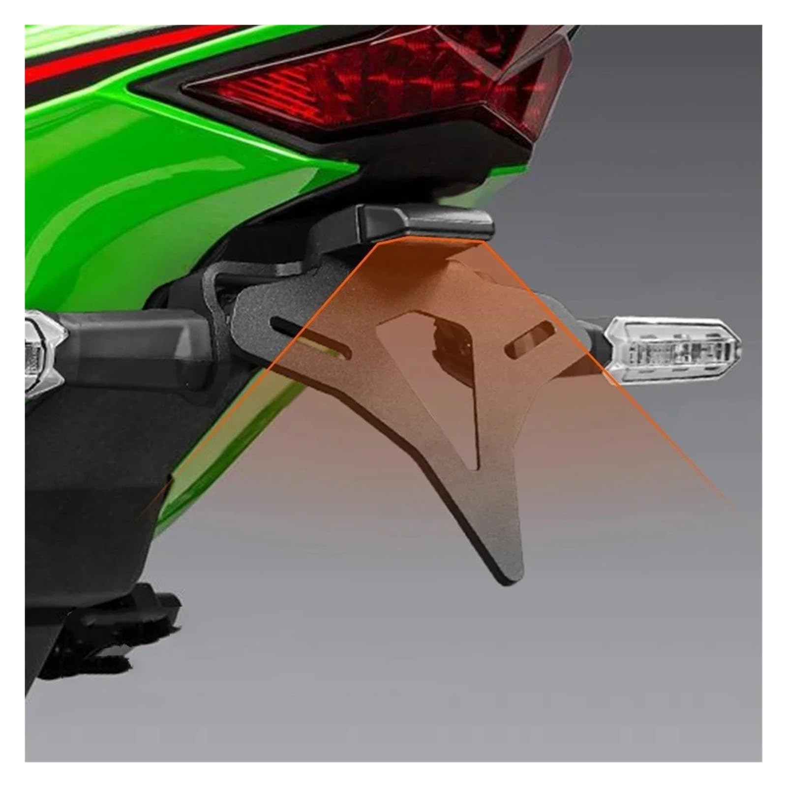 Porta targhe Moto Per Kawasaki Per ZX-4R Per ZX-4RR 2023 2024