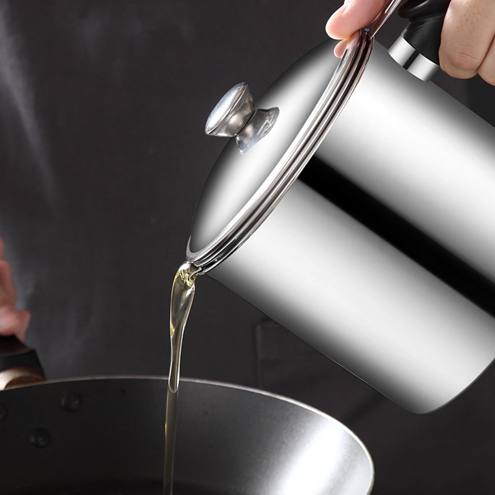 Pentola Filtro Olio In Acciaio Inox 304 - Colino Rete Per Friggitoria, Multiuso Per Cucina E Campeggio - Foto 2