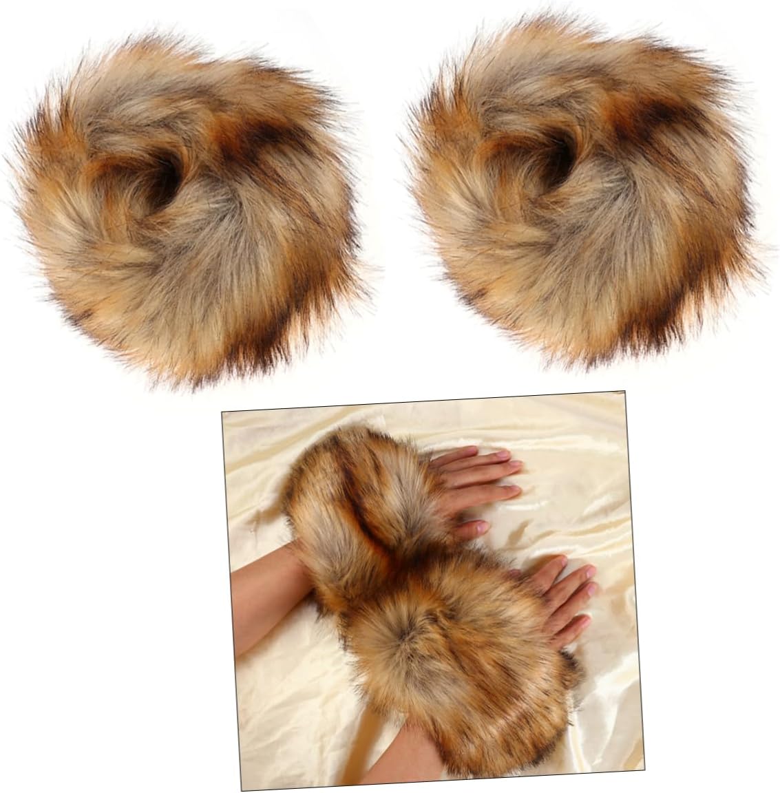 Wrist Warmers Cuff Band Sleeve Warmers Wrist Cover Fur Arm Warmers Cuff Warmer Gill Nets for Fishing