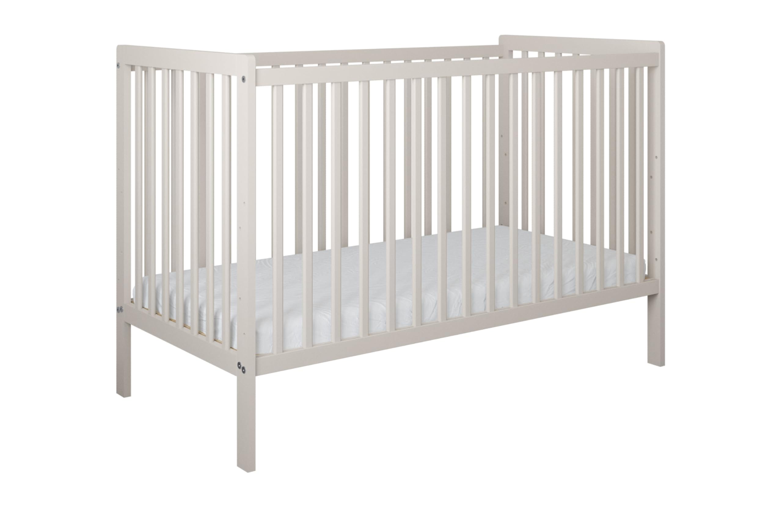 zee Kaschmir Babybett LUMI 120x60 cm Mit Schutzgitter 2in1 Kinderbett Aus Kiefernholz Höhenverstellbar EN 716 Umbaubar Zum Juniorbett