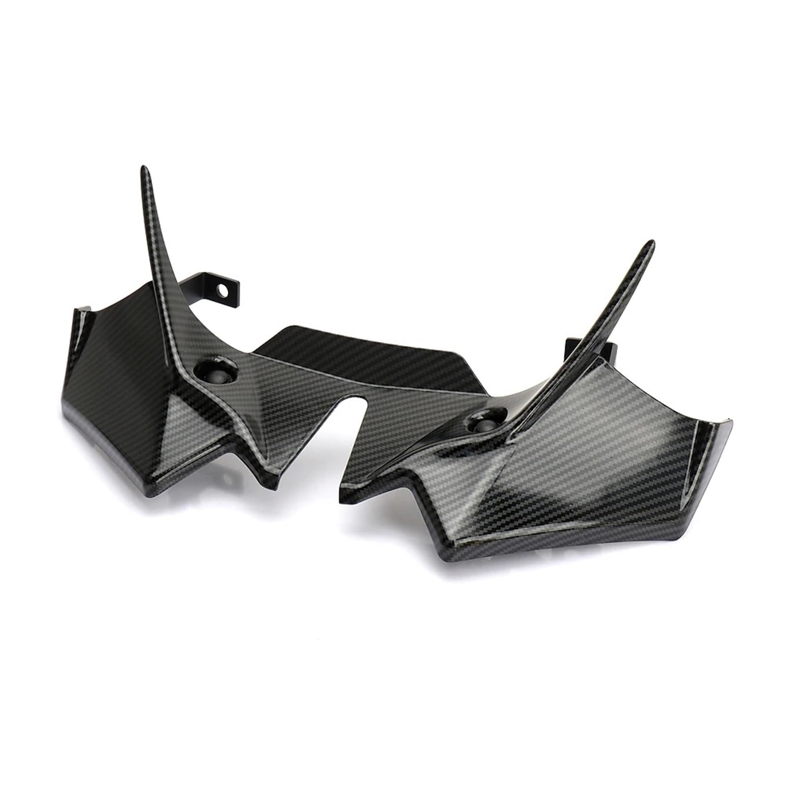 Do Z650 Z 650 Z650 2021-2024 przedni spoiler Fairing Winglet aerodynamiczny pokrowiec skrzydło tapicerka Front Lip Splitter,Dekoracja motocykl(Carbon Fiber)