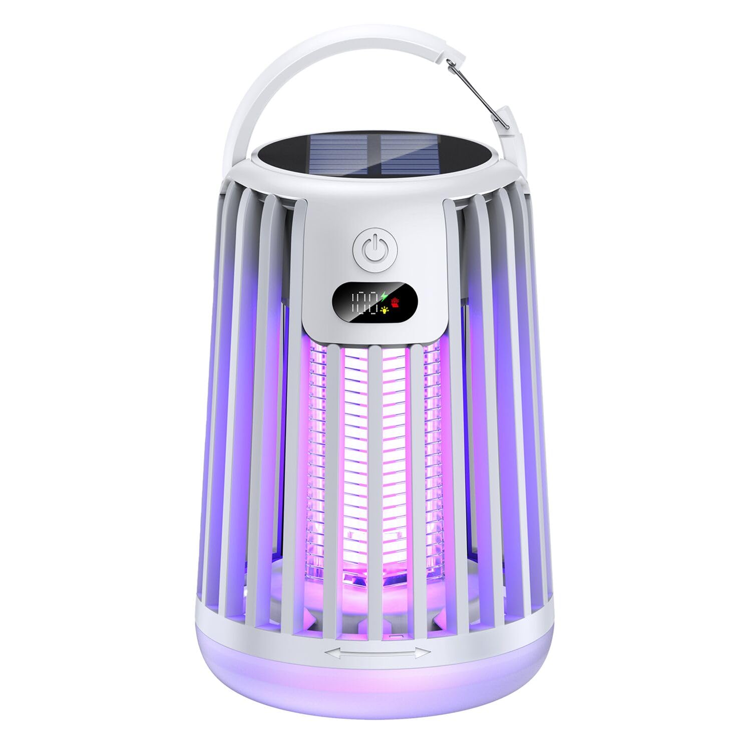 Amazon | 電撃殺虫器 捕虫器 【2026新モデル ソーラー充電 殺虫灯&照明