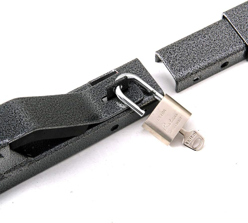 NIXFACE Locking 2 Place Trimmer Rack Trim line Holder for Open Landscape Trailers Racks W/Lock (2)