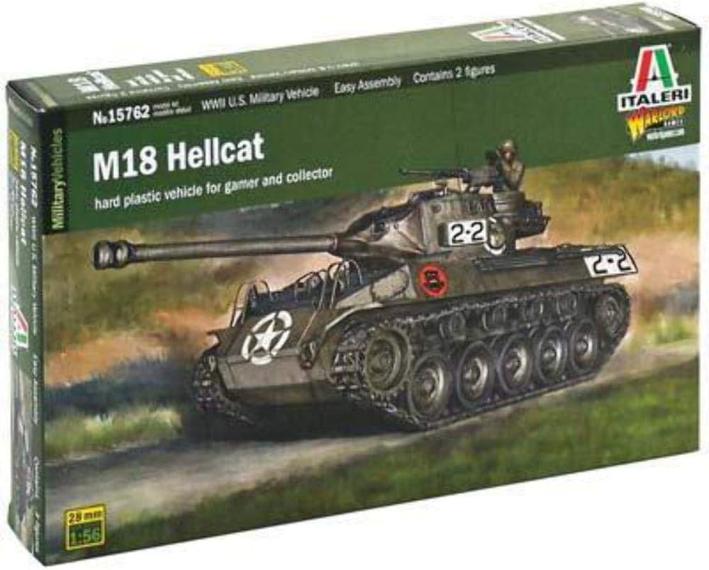 Italeri M18 Hellcat Vehicle Scale 1 : 56, Tanks