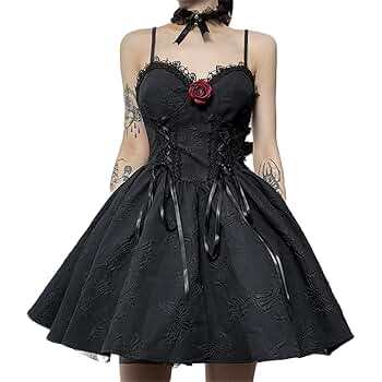 Amazon.com: XCJIKUKE Gothic Vampire Dresses Fairy Grunge