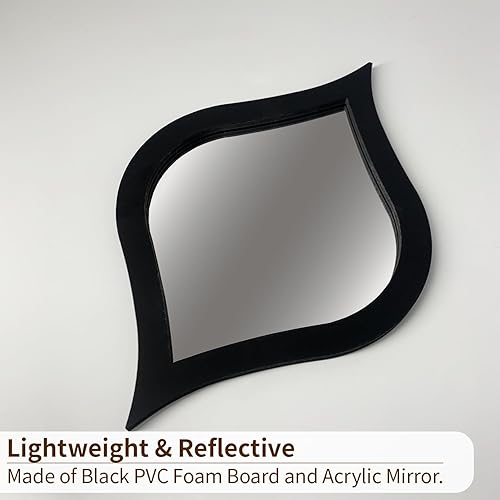 Miniatura 5 de LiveInUrban Espejo de lágrima moderno de mediados de siglo para decoración de pared de dormitorio, sala de estar, 3 unidades