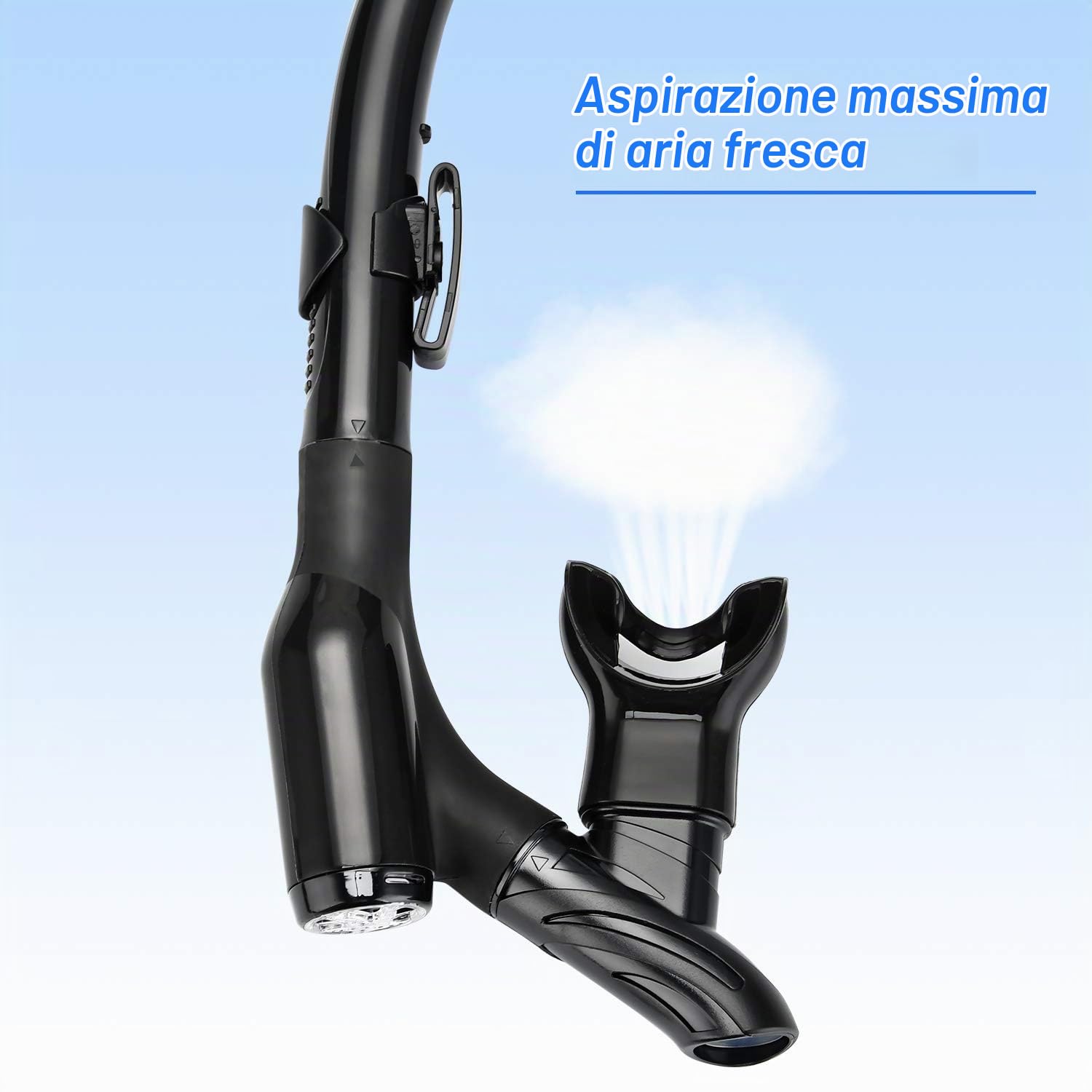 Snorkel Set, Anti-Fog Panoramic View Snorkel Mask and Anti-Leak Dry Snorkel Tube, Snorkeling Gear for Adult and Youth, Snorkel Kit Bag Included