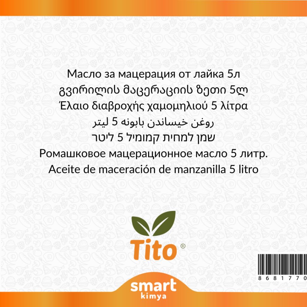 Tito Papatya Maserasyon Yağı 5 litre