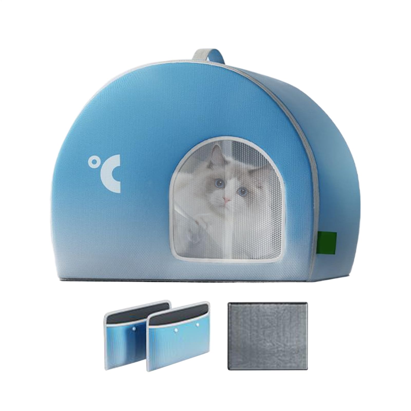 Abri rafraîchissant pour Chien | Maison rafraîchissante Pliable pour Chats et Chiens | Fraîcheur et résistante aux intempéries Grande Maison Intelligente pour Jardin et Salon