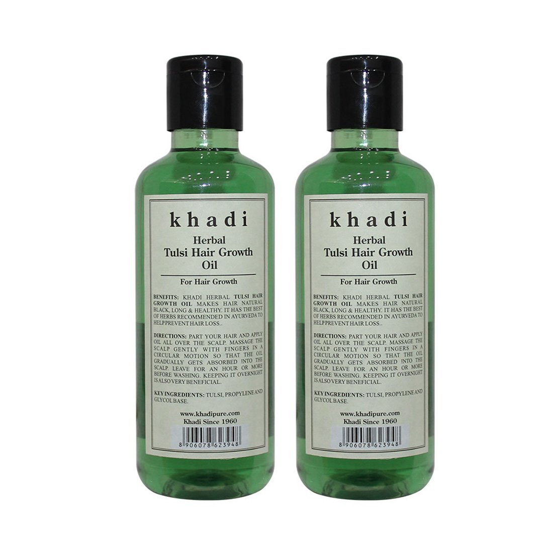 Khadi Pure Herbal Tulsi Hair Growth Oil - 210ml (Pack of 2) | Boosts Hair Growth, Reduces Hair Fall | Ayurvedic Formula with Tulsi & Natural Herbs | Nourishes Scalp | Suitable for All Hair Types-image-11