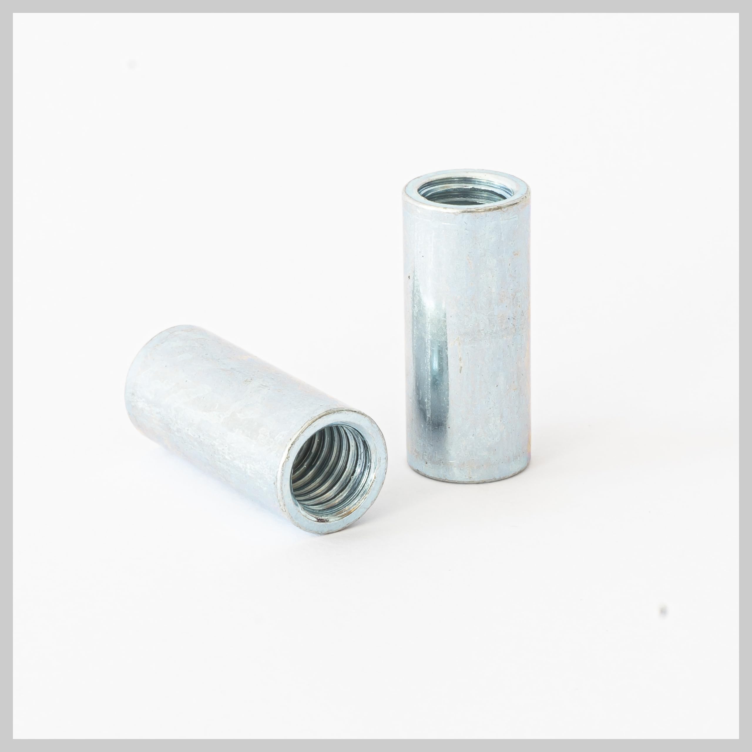 15 stuks M6 schroefdraadhulzen roestvrij stalen set, afstandhouders, ronde moer, spacer, assortiment 10 stuks 10 x 40 mm & 5 stuks 10 x 8 mm schroefdraadmoeren voor buisverbindingen