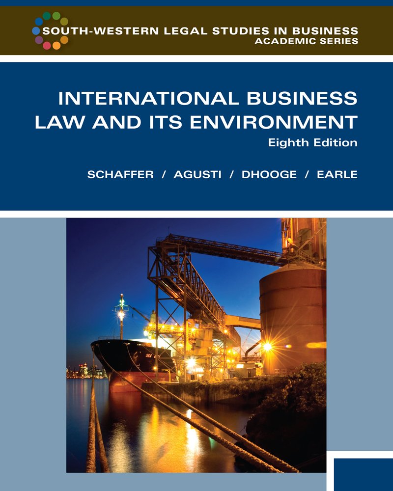 International Business Law and Its Environment
