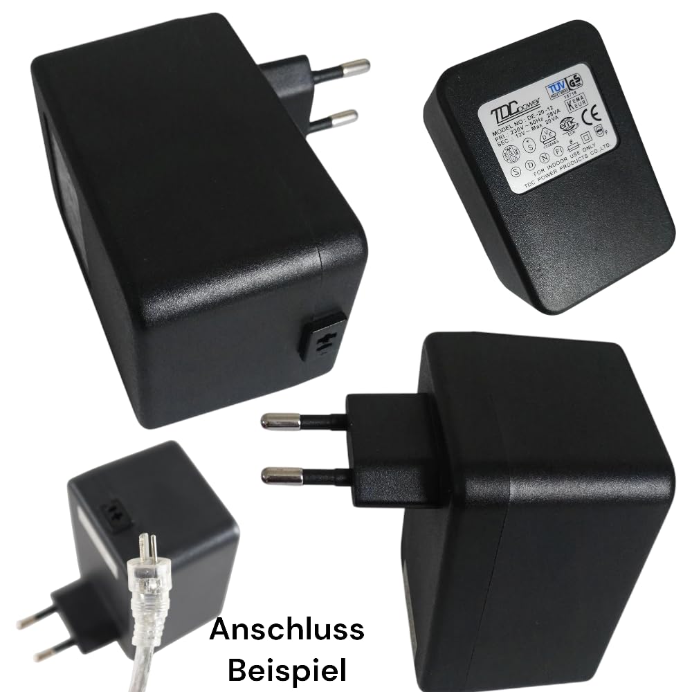 Ersatztrafo 12V / 0,83A – Netzteil Mit 2-Pin-Anschluss, Für Innenbereich, Geeignet Für Dapo Gummibär U.a.