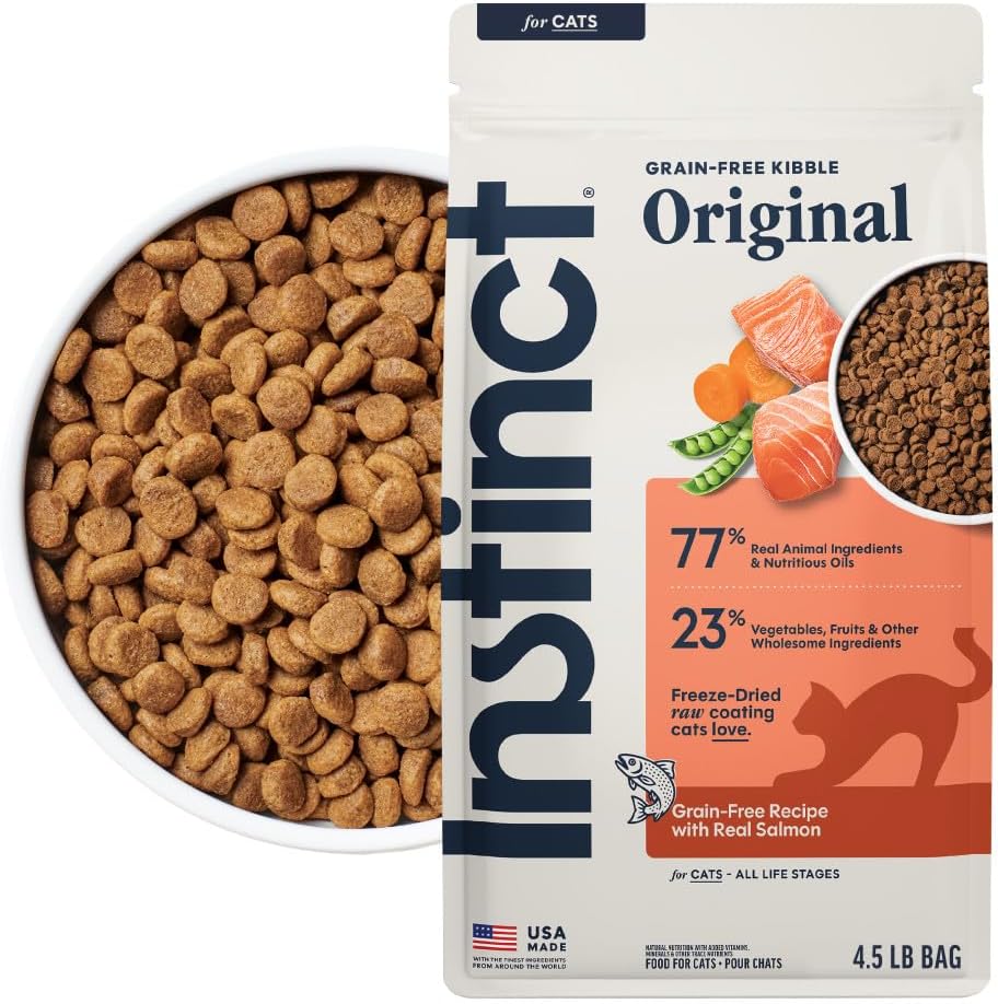 Instinct Original Grain Free Recipe with Real Salmon Natural Dry Cat Food, 4.5 lb. Bag