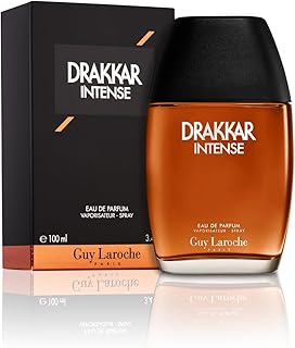 Drakkar Intense de Guy Laroche - Eau de Parfum Séduisant & Ambré - Intense et Puissant, Notes de Bergamote, Daim et Vanille - Parfum pour Homme - 100 ml