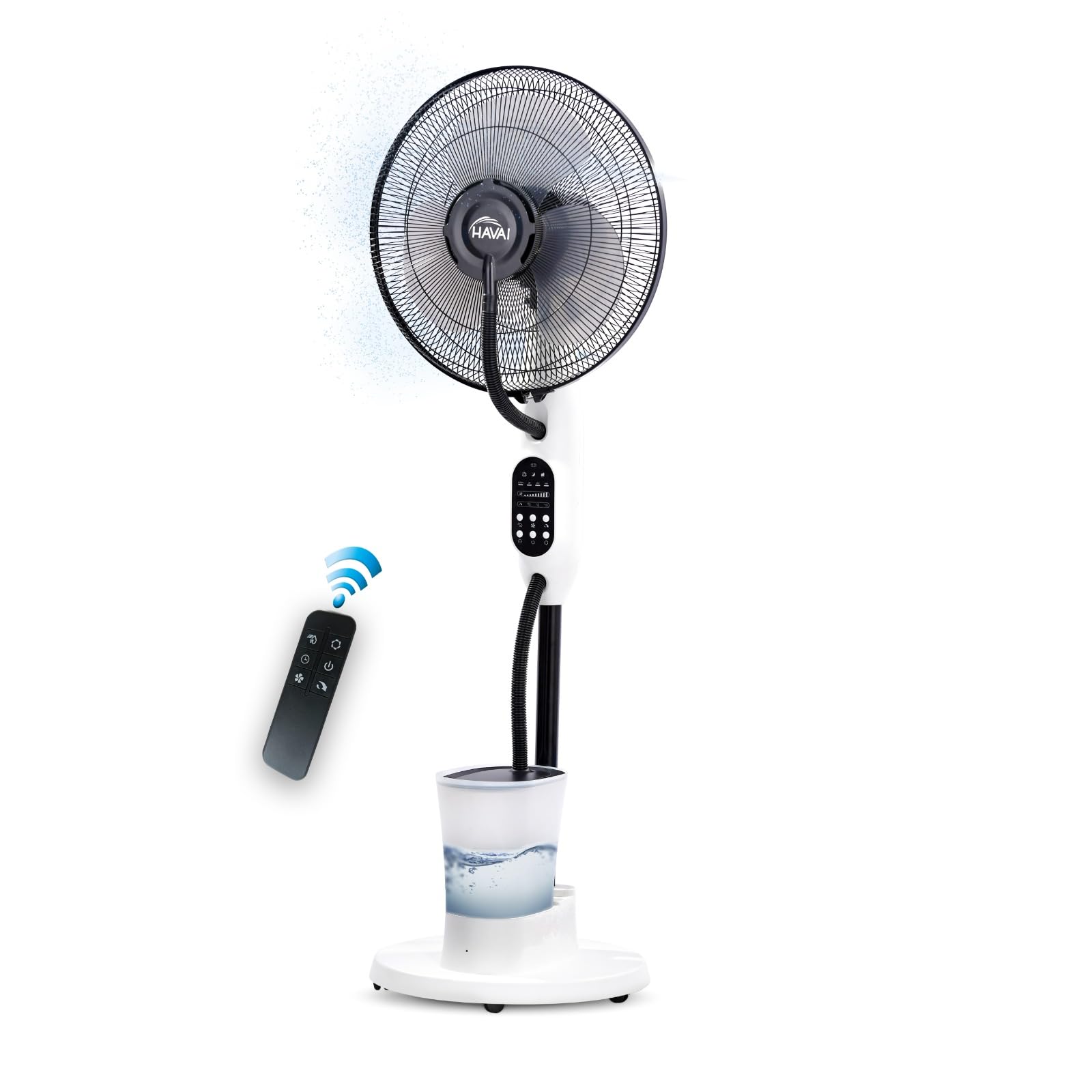 HAVAI Blu 16 BLDC Mist Pedestal Fan | Remote-Controlled | 2.8 Litre Tank | Includes Free Installation | White (B0CHBFQCZT) Amazon Price History, Amazon Price Tracker