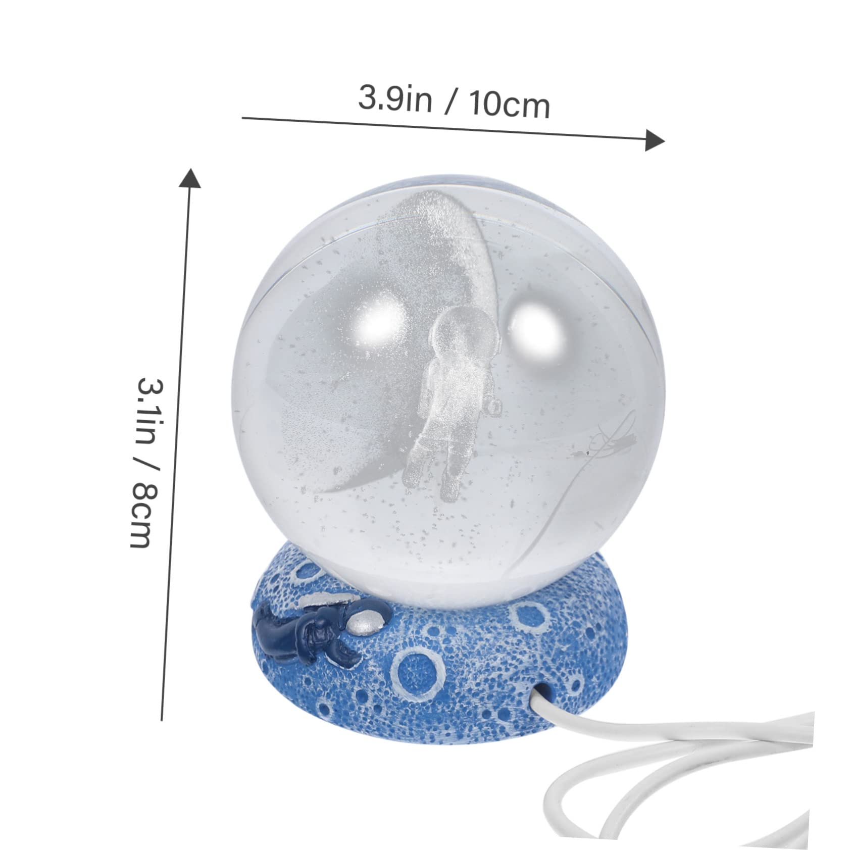 LIFKOME Crystal Lamp Led Lighting USB Powered Desk Decor for Boys and Girls Bedroom Office Bathroom Unique Engraved Crystal Sphere Base Choice