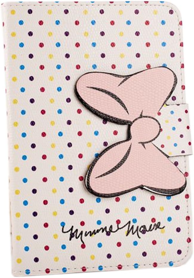 TFS Ipad Mini Cute Cartoon Pattern Flip Wallet PU Leather Bowknot Buckle Case With Soft TPU Stand Case With Card Slot Cover Skin For Apple Ipad Mini (002)