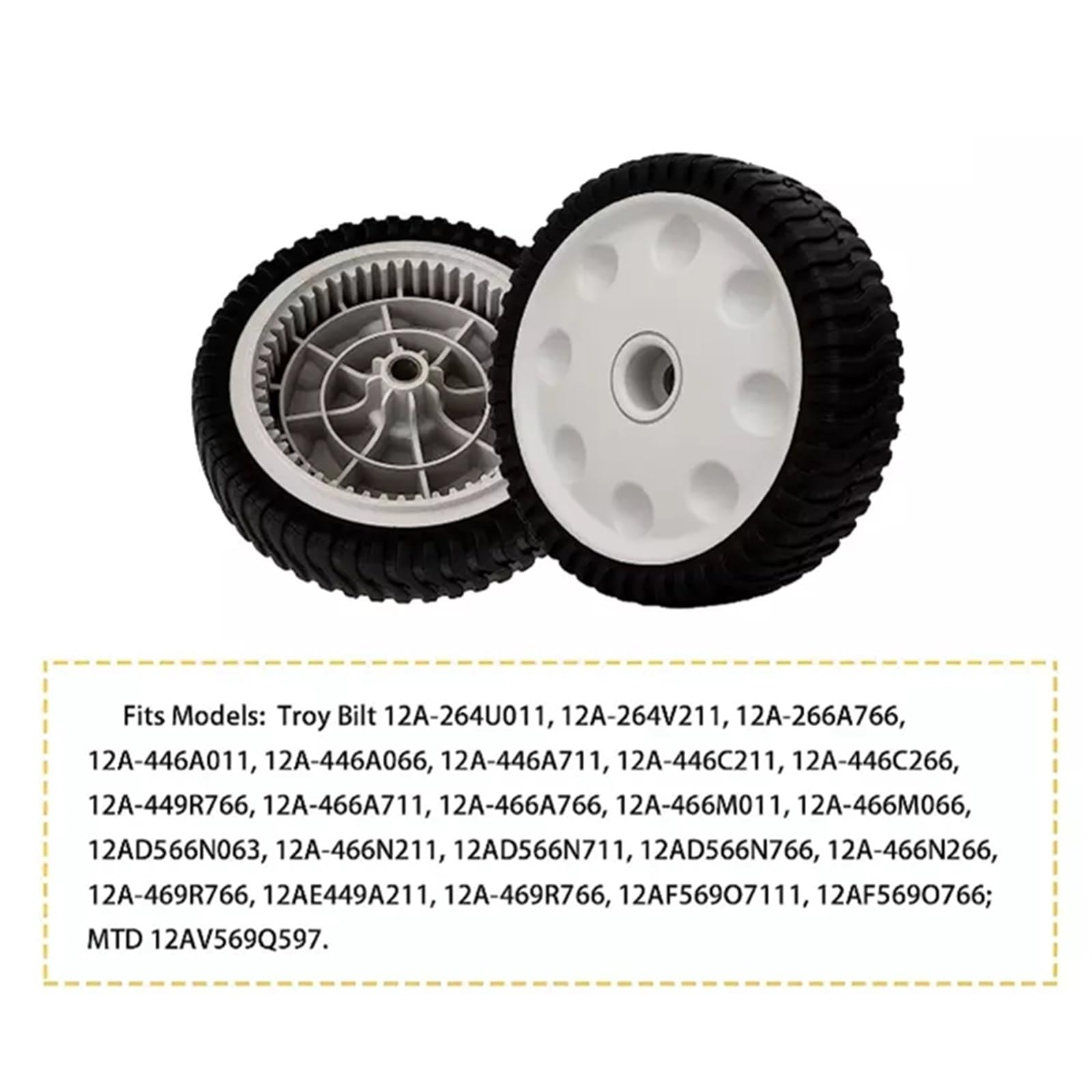 Amazon.com: WHFZN 753-08089 Wheel (2 Pcs) For MTD Cub Cadet 734