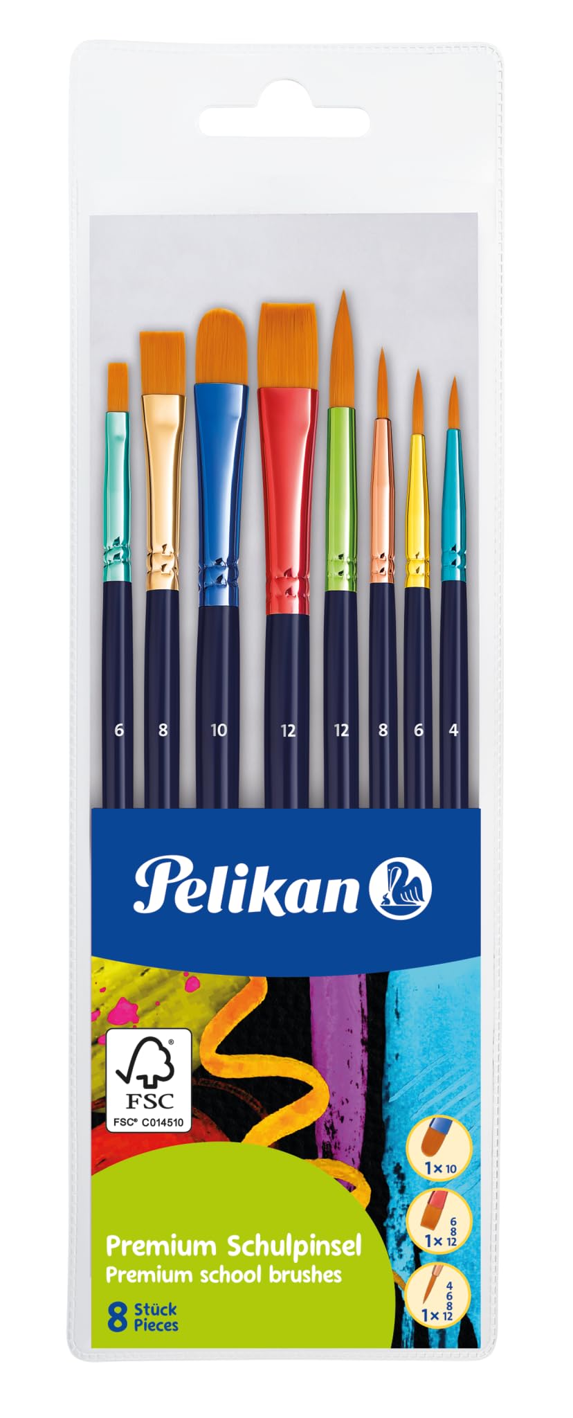 PELKAN Eco K12 Boîte De Penture Gouache Opaque 12 Couleurs