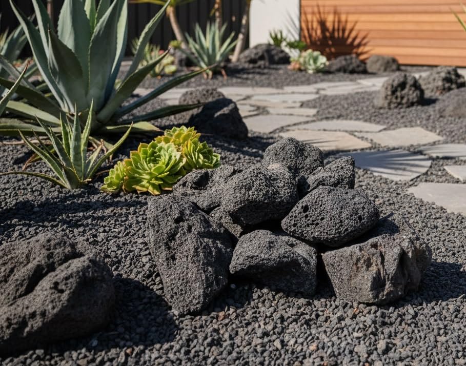 Amazon.co.jp: 溶岩石 黒 岩 溶岩 石 庭石 ロックガーデン ブラック