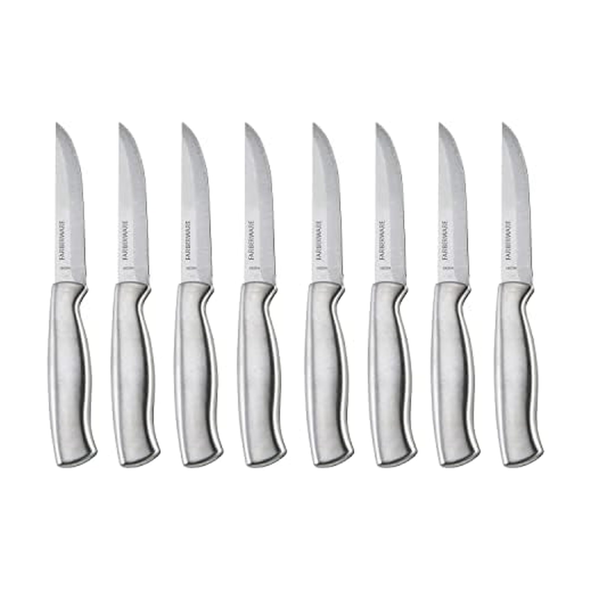 Farberware Stainless Steel Steak Knife Set, 8-Piece, Stainless Steel