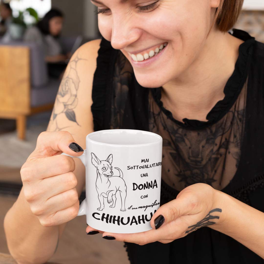 Tazza Weimaraner Ceramica - Regalo Per Amanti Cani - Stampata Doppia Faccia Microonde E Lavastoviglie Safe - Foto 11