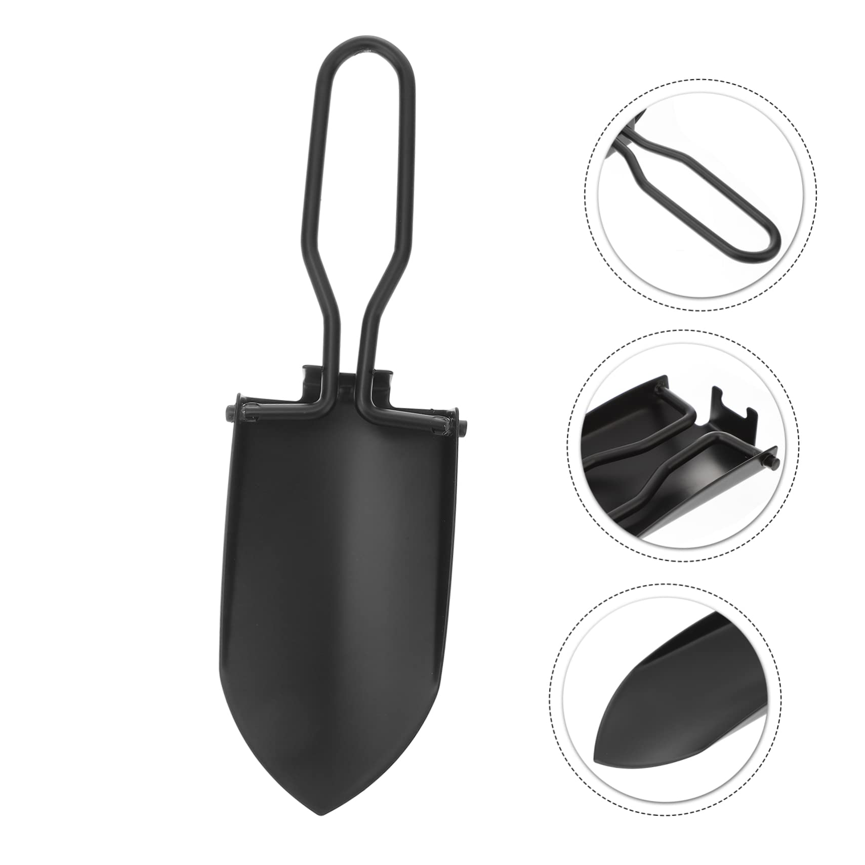 BESPORTBLE 5 Pz Pala da Giardinaggio Pala da Campeggio all'aperto Zaino all'aperto Zaino Tote Attrezzi Giardinaggio Kit Giardinaggio Pala da Giardino Pieghevole Pala Pieghevole Stoffa Black