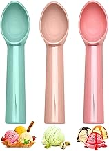 ProChosen Ice Cream Scoop, 3Pcs Professional Grade Cookie Scoop with Comfortable Handle Sturdy Ice Cream Scooper Perfect Shape Scoops for Spooning Ice Cream, Cookie Dough and Sorbet