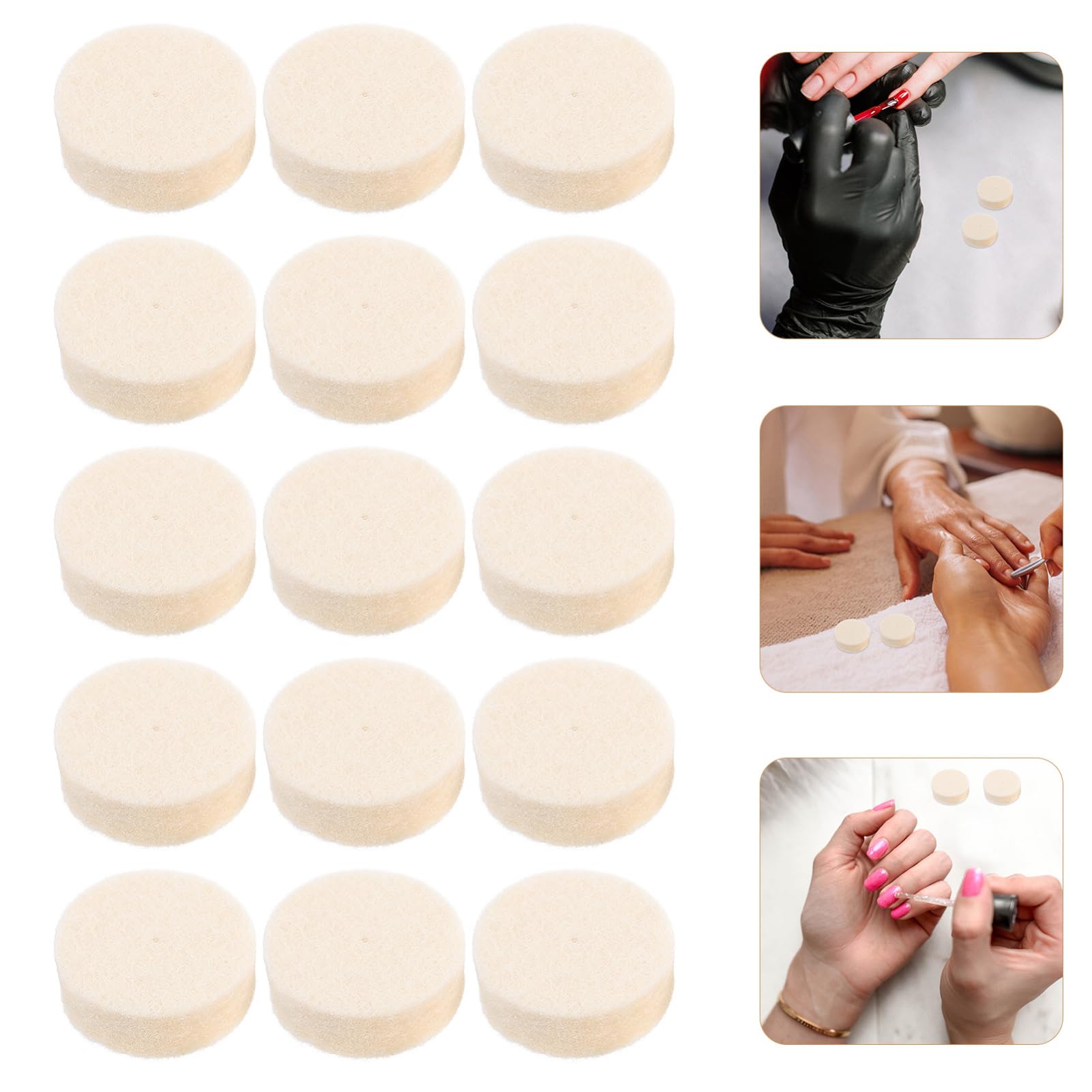 MAGICLULU 2sets 100pcs Wool Polishing Buffing Wheel Kit Rotary Tool Attachments for Efficient Polishing of Jewelry and More Wear Resistant Versatile Buffing Heads 100pcs*2