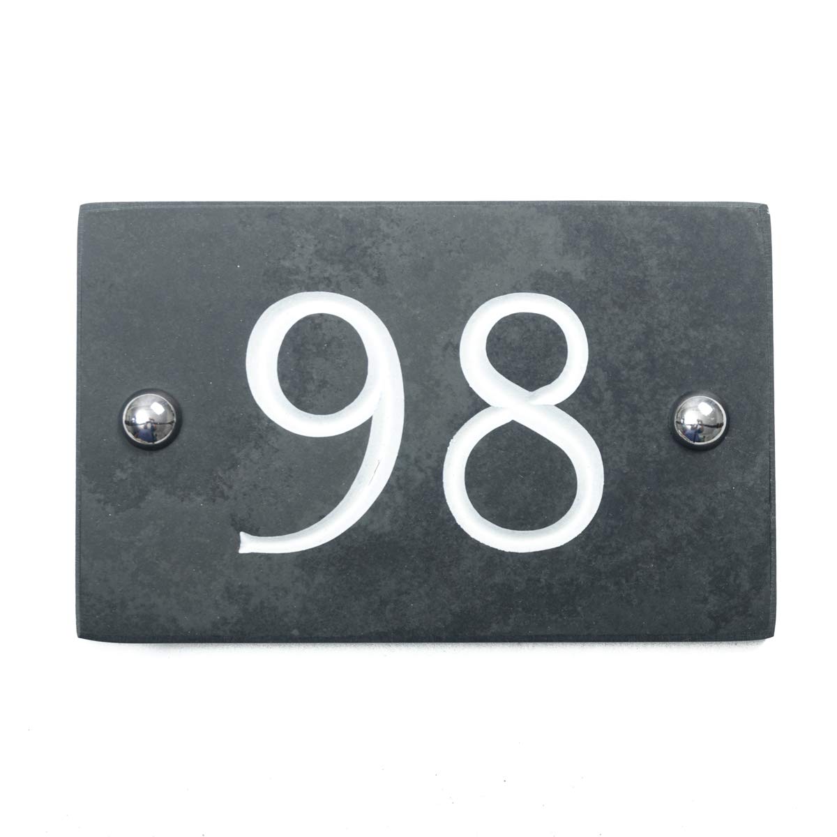 Slate Engraved House Number 98
