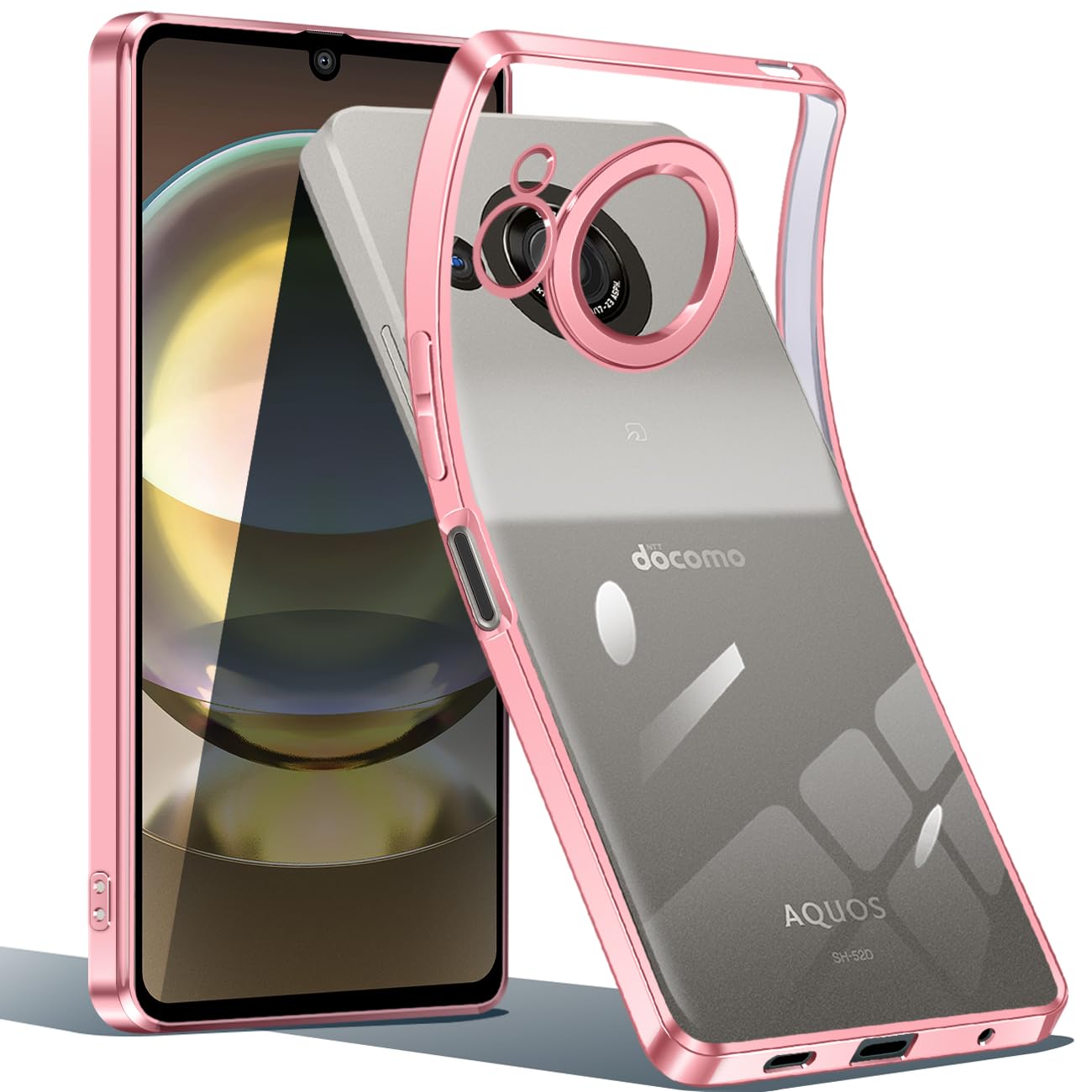 Amazon.co.jp: AQUOS R8 ケース クリア 透明 アクオスR8 SH-52D カバー