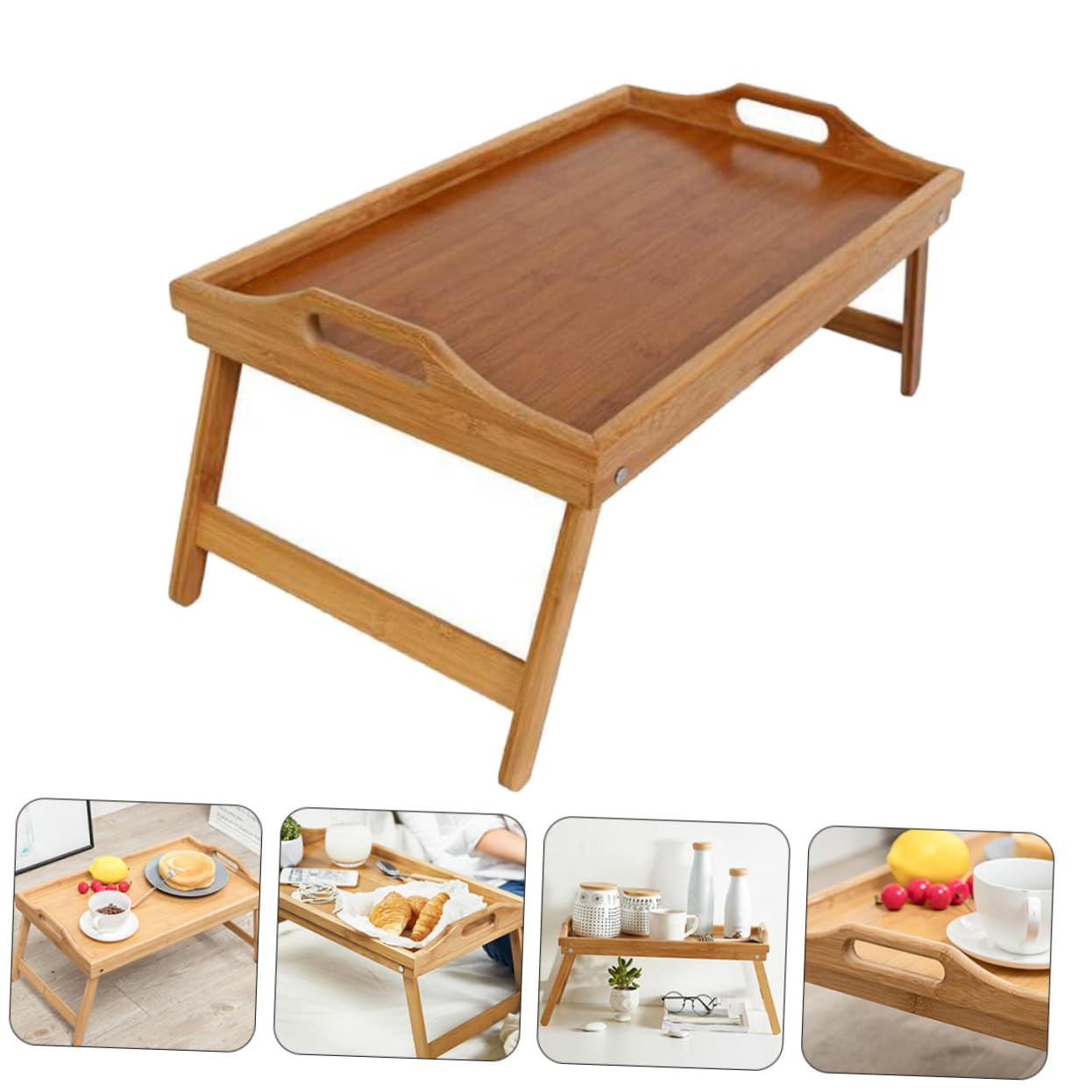 NAMOARLY Laptop Table Couch Bed Tray Table Foldable Lap Desk Home Writing Table Collapsible Serving Tray