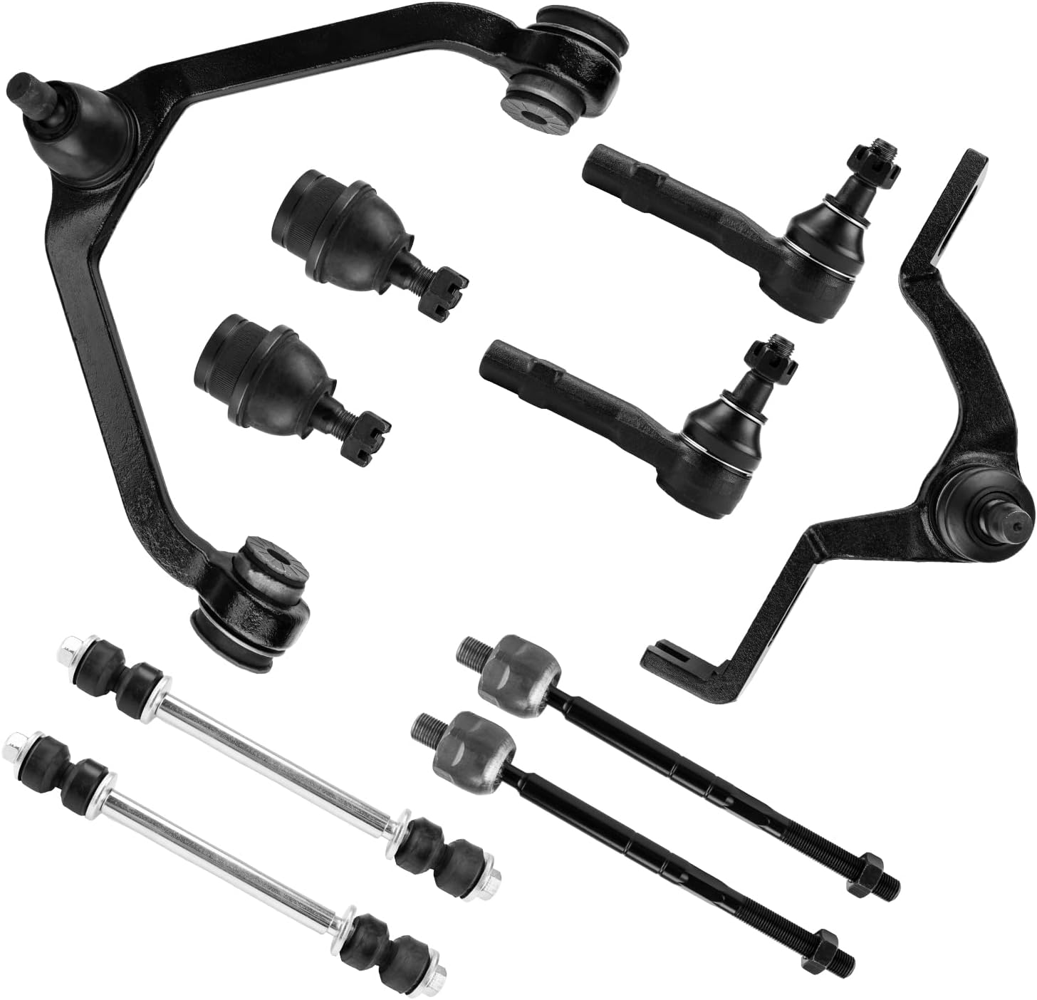 Control Arms Assembly Kit w/Ball Joint Compatible With 2WD 4x4 B4000/ B3000 1998-2004, Ranger 1998-2003, Explorer Sport 2001-2003, Explorer 1995-2001, Mountaineer 1997-2001,Automotive Suspension Kit
