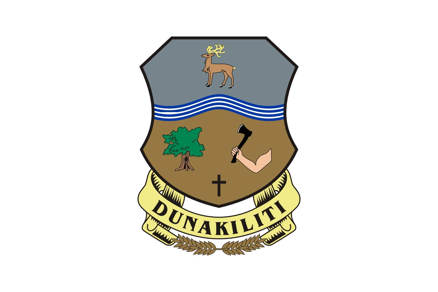 Drapeau Dunakiliti pour mât extérieur résistant aux intempéries et UV