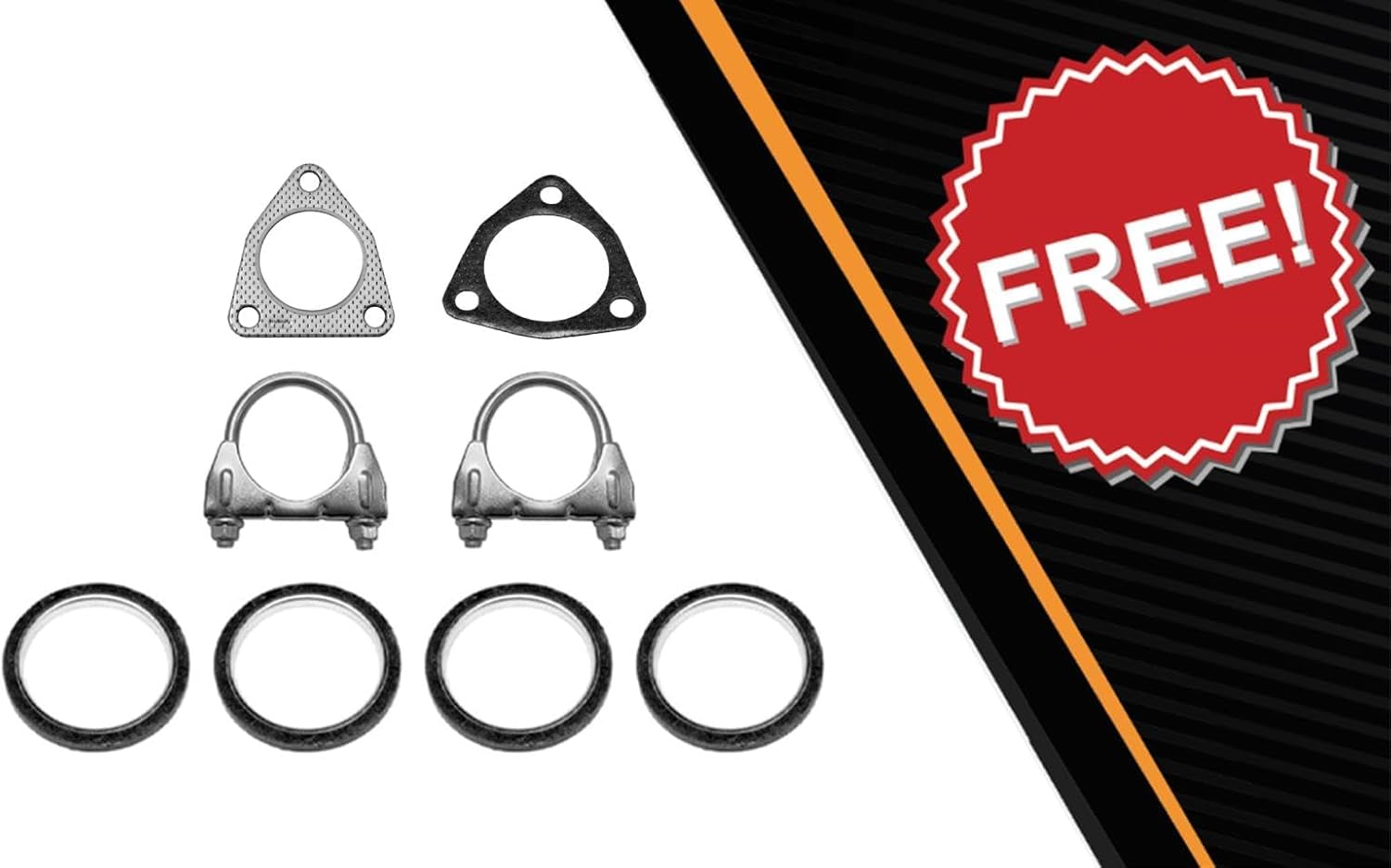 Northeastern Exhaust | Stainless Steel EPA-Approved Catalytic, Front Pipe, Resonator & Pair of Muffler Exhaust System Kit Compatible for Acura TL 1999-2003 3.2L | Free Gaskets and Clamps Included