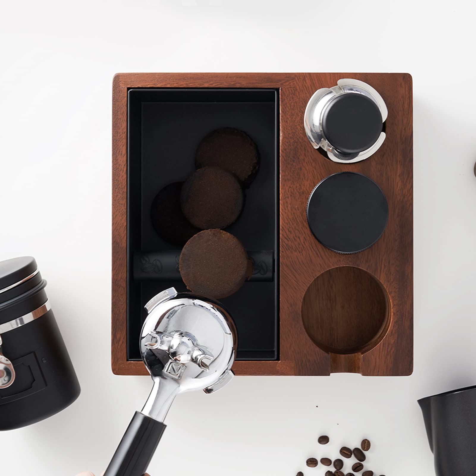 Porta manomissione per filtro caffè in legno per caffè