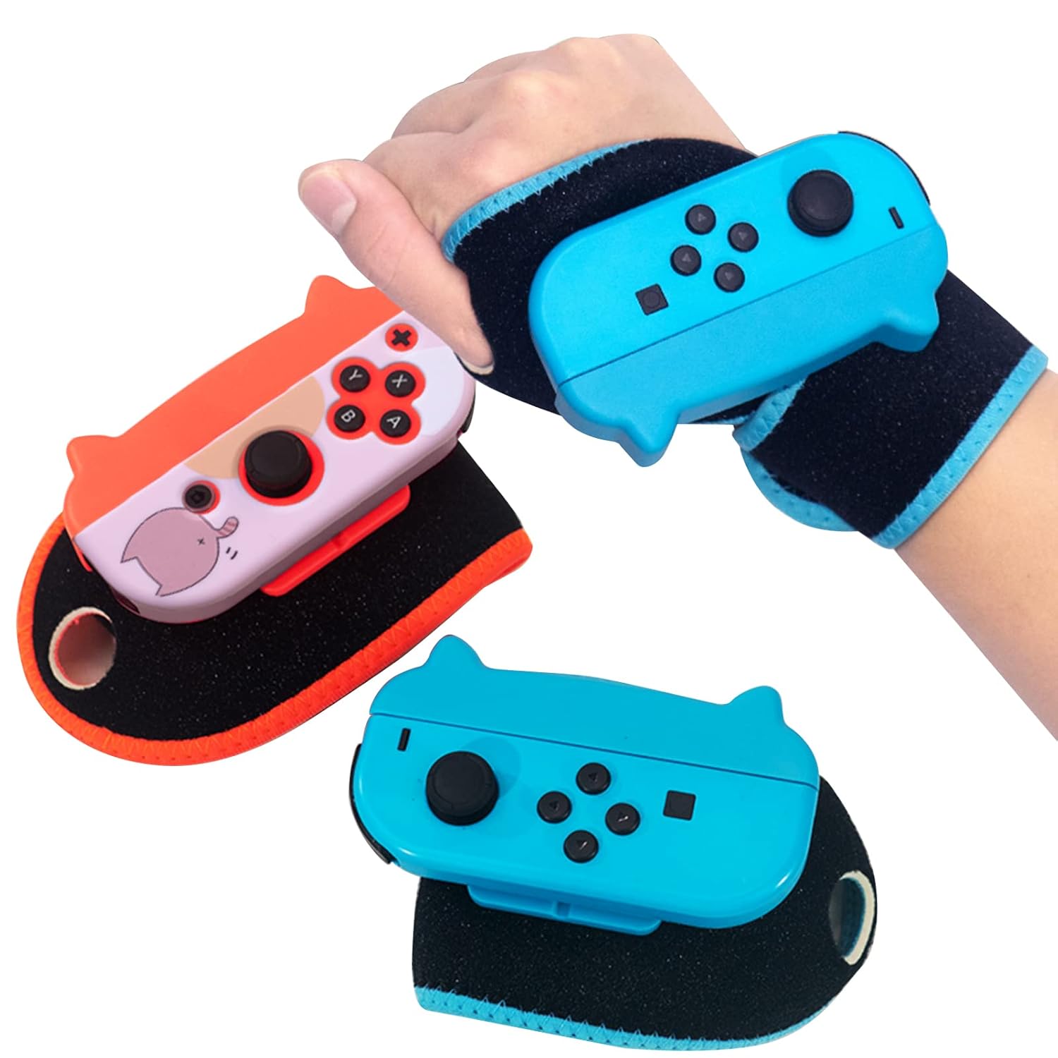 NANANINO Switch Boxing Grips, Switch Wrist Strap Compatible