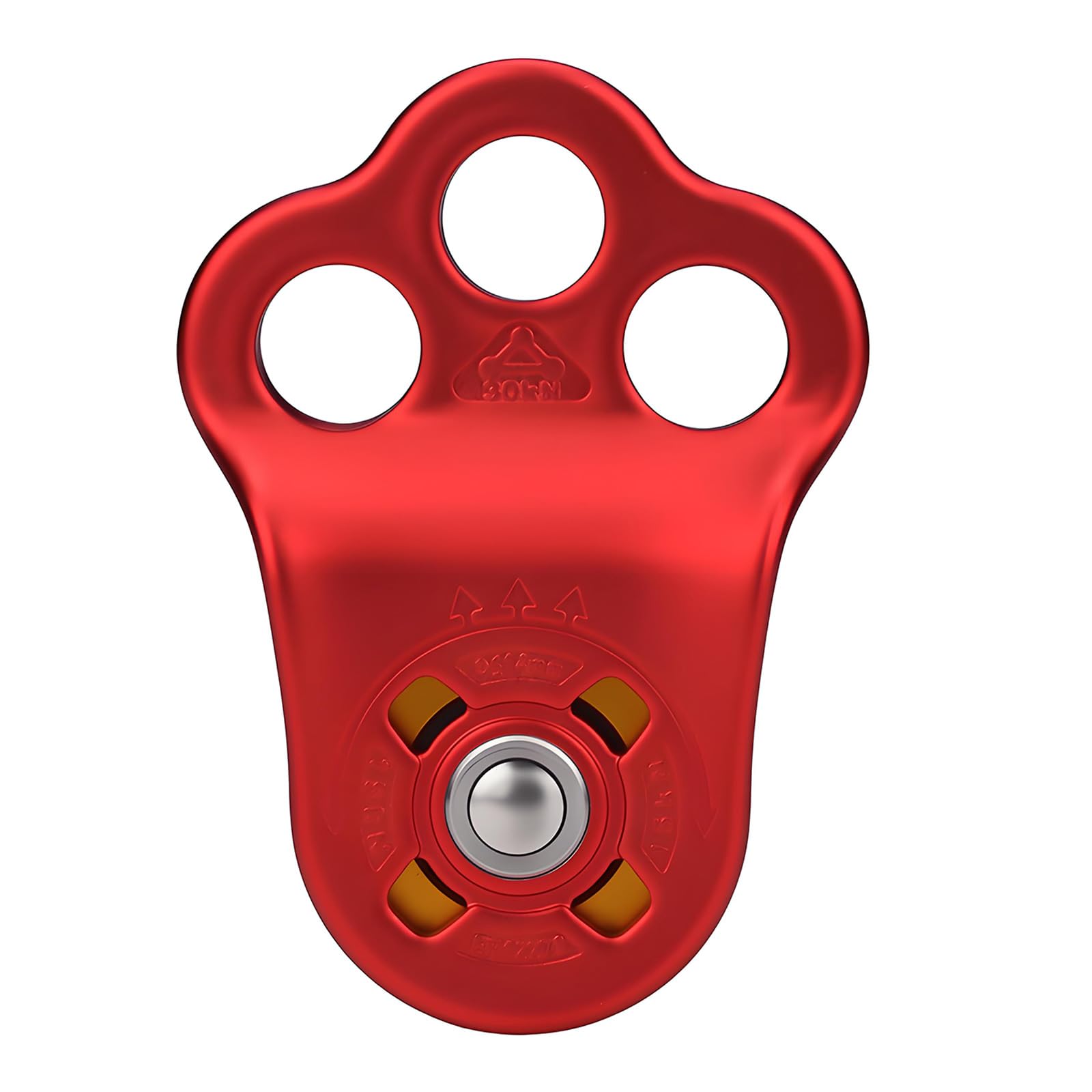Puleggia Singola da Arrampicata da 30 KN per Percorso, Red