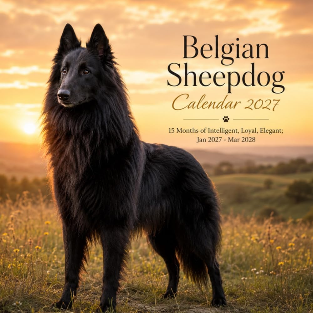 Belgian Sheepdog Calendar 2027: 15 Months of Intelligent, Loyal, Elegant | Jan 27–Mar 2028