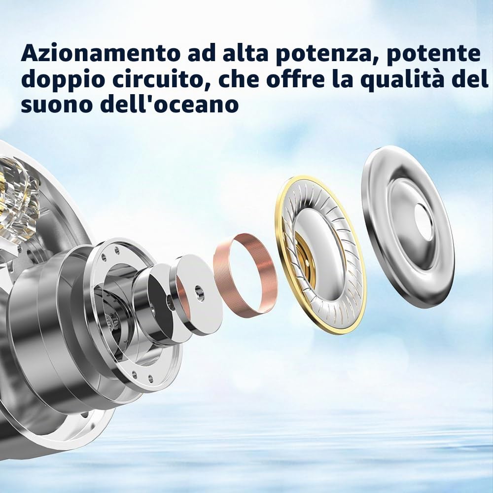 LEAUDIO TRN Conch Auricolari in-ear dinamici ad alte prestazioni (con microfono)