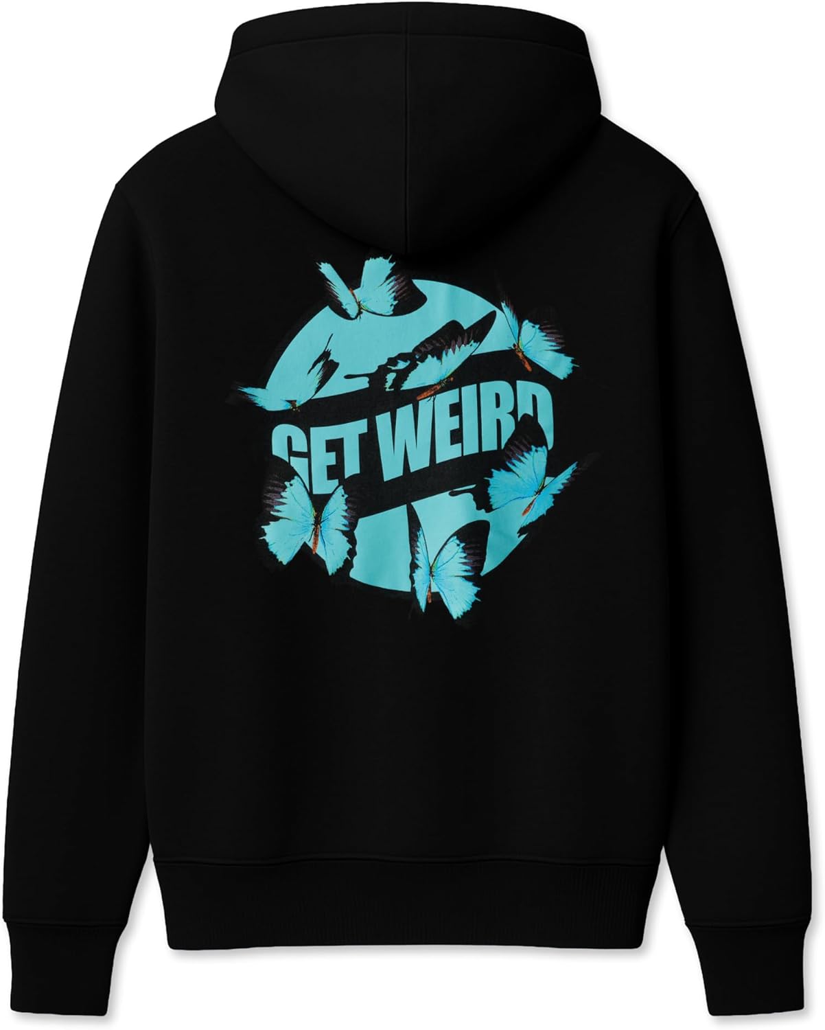 Get Weird unisex-adult Butterfly Hoodie-black - Image 2