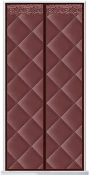 Heavy Duty Cotton Magnetic Screen Door,28x80in Magnetic Door Curtain Privacy Weatherproof Anti Energy Loss Cold-Resistant Oxford Cloth Door Cover for Living Room and Kitchen
