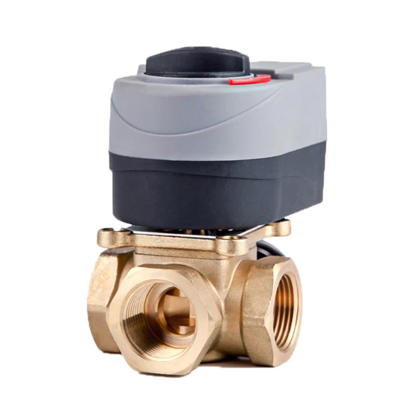 JNURGWLYH T Type Motorized Ball Valve Brass Ball Valve Thermostatic Mixing Valve Thermostat valves 3 Way valves(DN25)
