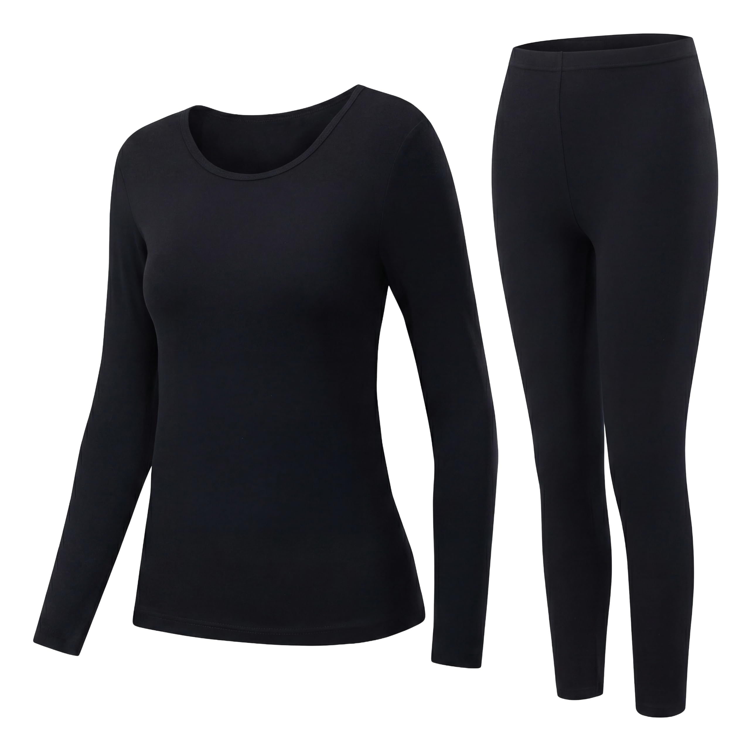Conjunto de Ropa Interior térmica ultrasuave, Agradable para la Piel, Tejido Modal Lenzing de los años 80, antipilling, Capa Base térmica para Invierno.