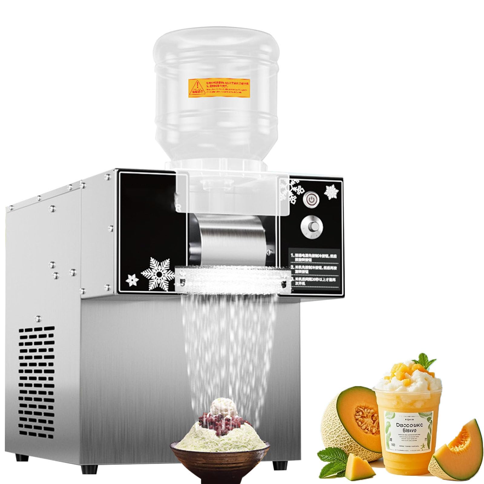 Machine à glaçons flocons 80 à 180 kg pour glace pilée et bingsu
