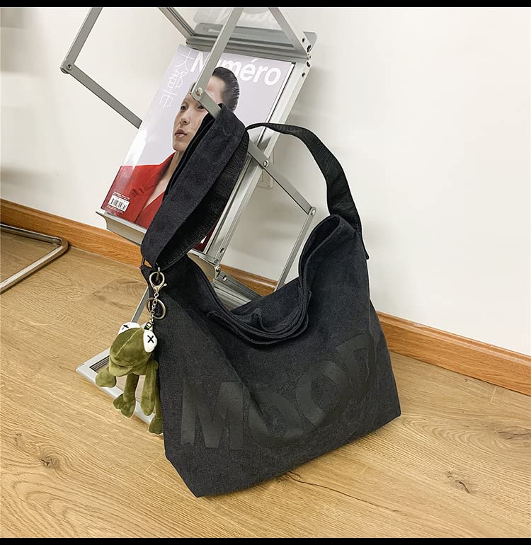 Sumleno Canvas Messenger Vintage Bag Alt Emo Crossbody Bag Goth Punk Shoulder Satchels Harajuku Grunge Handbag4