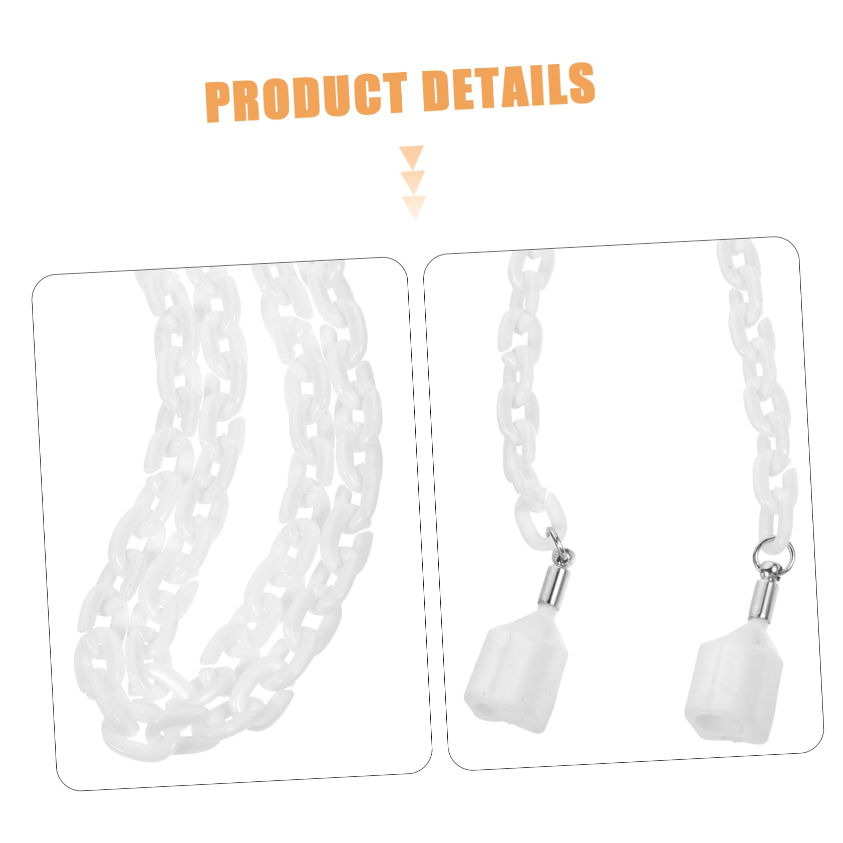Uonlytech 5piezas Cadena Antipérdida Para Auriculares Correa De Cuello Unisex Accesorio Para Auriculares Inalámbricos Diseño Práctico y Duradero