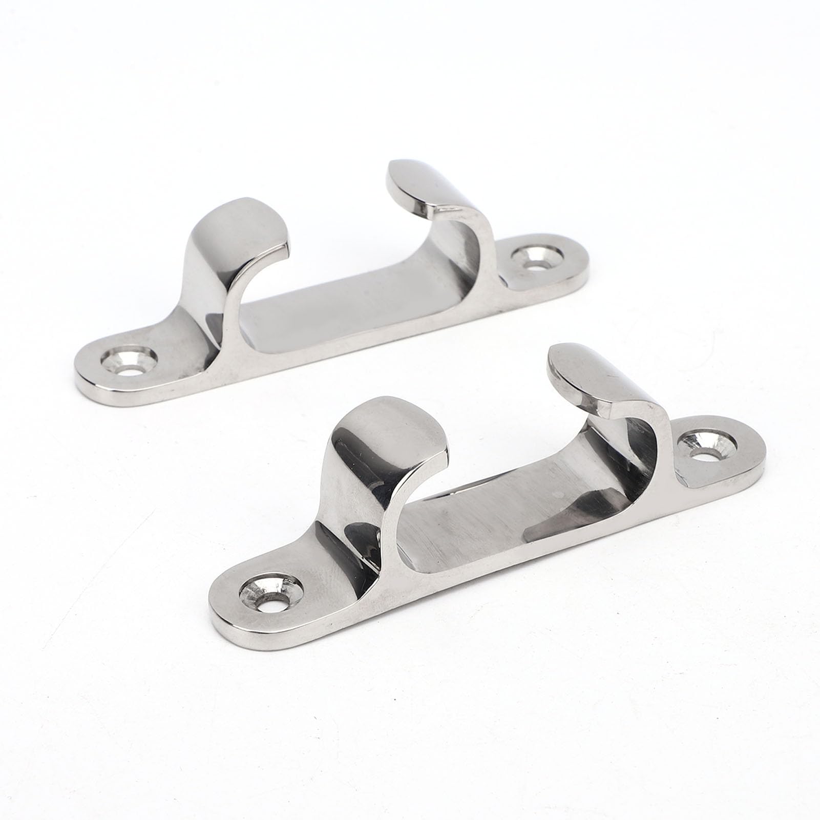 Tnfeeon Boat Straight Fairlead Bow Chock 4 Inch 316 Stainless Steel Marine Cleat Pair for Anchoring Mooring Line Guide